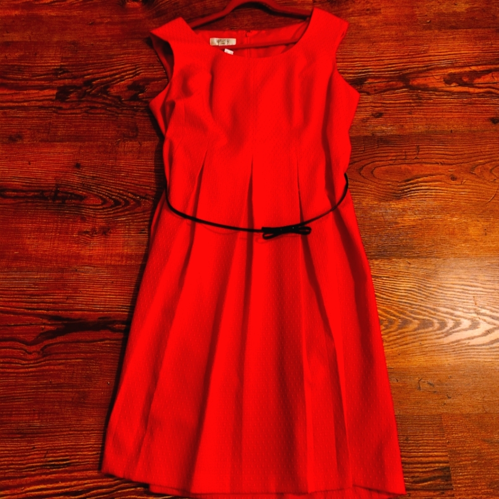 Kasper Vibrant Red Midi Dress